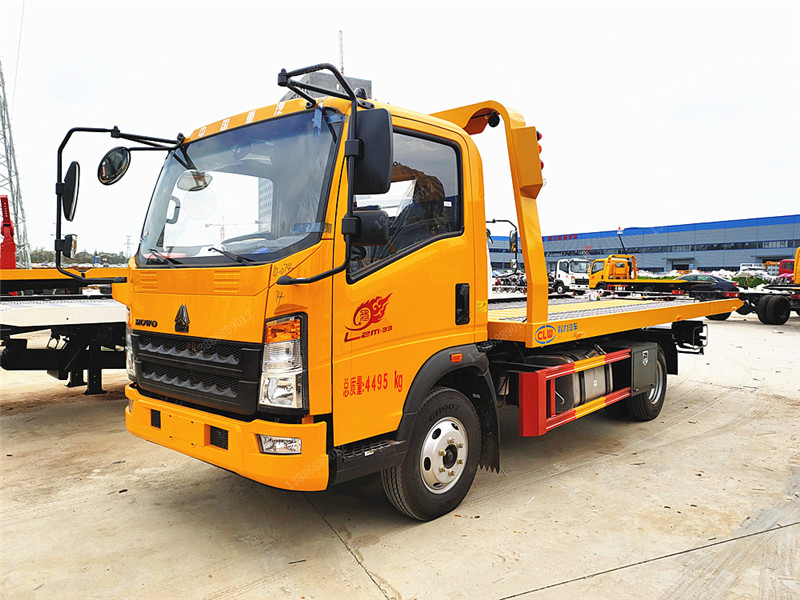 重汽豪沃藍(lán)牌一拖二清障車